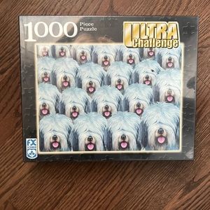 Schmid Ultra Challenge 1000 Piece Sheepishly Shaggy Dog Jigsaw Puzzle New Sealed
